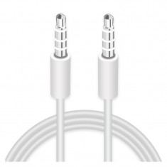 Cablu Audio 3.5 mm la 3.5 mm OEM, 1 m, Alb