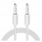 Cablu Audio 3.5 mm la 3.5 mm OEM, 1 m, Alb