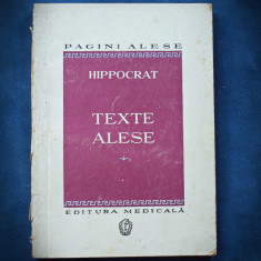 TEXTE ALESE - HIPPOCRAT / HIPPOCRATE - PAGINI ALESE