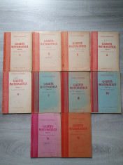 GAZETA MATEMATICA 1973 Nr. 1, 2, 3, 5, 6, 7, 8, 10, 11, 12) foto