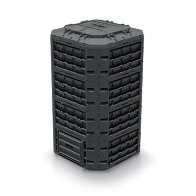 Compostor de gradina, 1250 L, negru, Compogreen, Vario foto