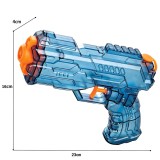 Pistol cu apa, flippy, manual, din pp, 23 x 16 x 4 cm, 250 ml, albastru