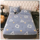 Cumpara ieftin Husa de Pat Cocolino cu Elastic + 2 Fete de Perna pentru Pat Dublu - JOJ659