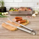 Cleste pentru gratar, inox, 45.5 cm, Kinghoff