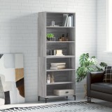 VidaXL Dulap &icirc;nalt, gri sonoma, 69,5x32,5x180 cm, lemn compozit
