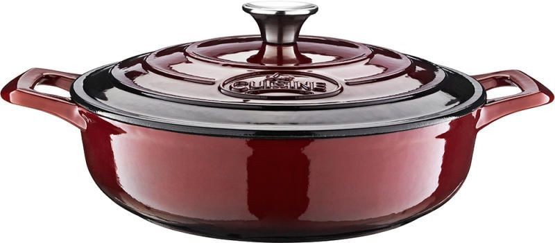 Cratita fonta emailata+capac 28cm Ruby | arhiva Okazii.ro