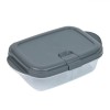 Recipient Alimente, Model, Capac Push Up și Clip, Capacitate 0,4L, Gri și Transparent, Oem