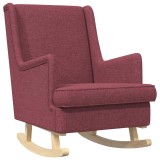vidaXL Scaun balansoar Roșu Vin 62 x 80 x 85 cm țesătură 42029965