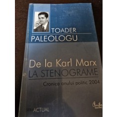 De la Karl Marx la stenograme. Cronica anului politic 2004 - Toader Paleologu