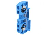 Conector de &icirc;mbinare pentru șine 0,2-16mm&sup2; 2 borne albastru, Wago