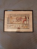 TABLOU FOAIE DE PAPIRUS PICTATA IN RAMA FOTO 30X40 CM PRET 100 LEI NEGOCIABIL