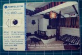 Cartela telefonica Romtelecom 100.000 lei 10 lei noi (ron) Muzeul National al Satului Dimitrie Gusti M9FLWF Casa Straja exp.2008 Curteni Vaslui 1844