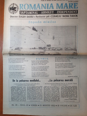 ziarul romania mare 13 martie 1992 foto