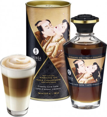 Ulei Afrodisiac Creamy Latte Cu Efect De Incalzire 100 ml foto