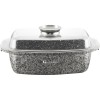 Roaster Goldmann cu Capac Sticla, 32x21 cm, Marmura 3 Straturi, Toate Plitele