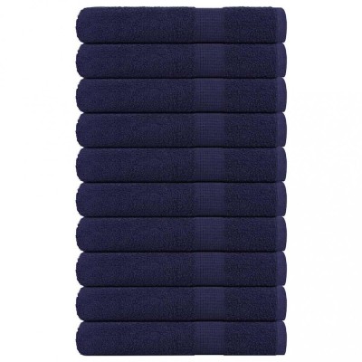 vidaXL Prosoape pentru saună 10buc Albastru marin 360 g/m&amp;sup2; 100% bumbac 136793 foto