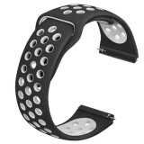 Cumpara ieftin Curea silicon compatibila Fossil Gen 5 Smartwatch, telescoape QR, Negru/Alb, Very Dream