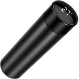 Termos Smart cu Indicator Temperatura LED, Bauturi Calde/Reci, Pereti Dubli Vidati, Autonomie 500 Zile