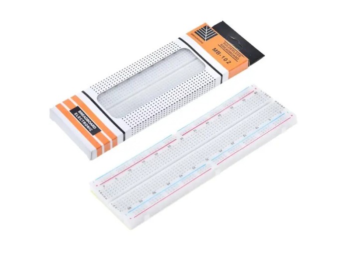 Placa test breadboard 830 16.5x5.5x0.85cm