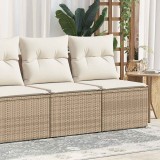 vidaXL Set canapele grădină cu perne 2 piese bej poliratan/lemn acacia 3325244