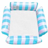 Cumpara ieftin Fotoliu Gonflabil Mercaton, Pentru Piscina sau la Plaja, Maxim 180 Kg, 100 cm x 100 cm, Alb cu Albastru Deschis