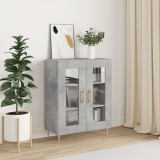 vidaXL Servantă, gri beton, 69,5x34x90 cm, lemn compozit