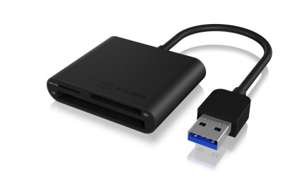 CARD Reader Icy Box interfata USB 3.2 Gen 1, citeste/scrie: CF, SD, microSD, adaptor USB 3.2 Gen 1, &amp;quot;IB-CR301-U3&amp;quot; (timbru verde 0.18 lei) foto