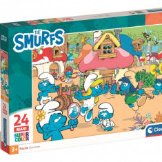 Puzzle Clementoni, Maxi, The Smurfs, 24 piese
