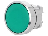 Comutator apăsare 22mm verde 2 poziții stabilizate