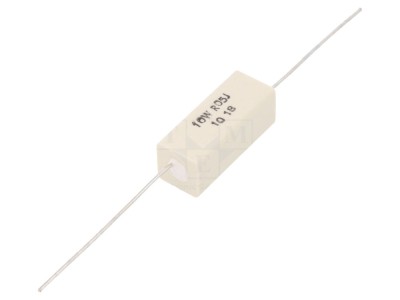 Rezistor bobinat ciment THT 50m&amp;Omega; 10W foto