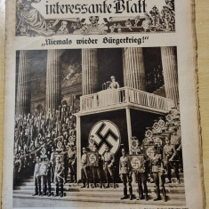 revista nazista austria 5 mai 1938-foto adolf hitler,mussolini,berlin,germania