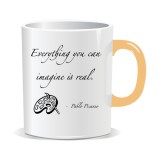 Cana personalizata cu mesaj inspirational, Everything you can imagine is real