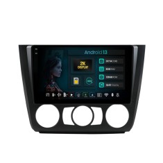 Navigatie 2K BMW Seria 1 E87 (2007-2011) Clima Manuala 8GB RAM Android 13 Octacore Slot Sim 4G DSP GPS Wi-FI Carplay Android Auto USB Bluetooth Waze T