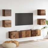 vidaXL Cabinet TV 6 pcs Maro 160 x 30 x 30 cm Lemn compozit