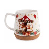 Cana Craciun portelan multicolor III &Oslash; 11 cm x 11 H, 500 ml