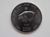 10 SHILLINGS 2000 SOMALIA-PORC, Africa