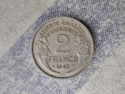 2 FRANCS 1947 -FRANTA foto