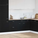 VidaXL Dulap de bază din stejar negru - 60x46x81.5 cm din lemn prelucrat