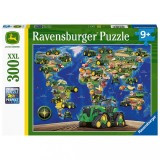Puzzle 300 piese - Harta John Deere | Ravensburger