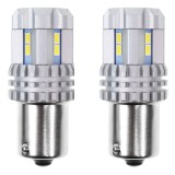 Bec pozitie ciresa auto tip LED UltraBright Canbus R5W, 12V-24V; BA15s, 12 LED SMD 3020, 2 buc.