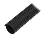 &Icirc;nfăşurare spirală PVC neagră 1m 25mm