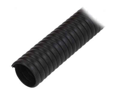&amp;Icirc;nfăşurare spirală PVC neagră 1m 25mm foto