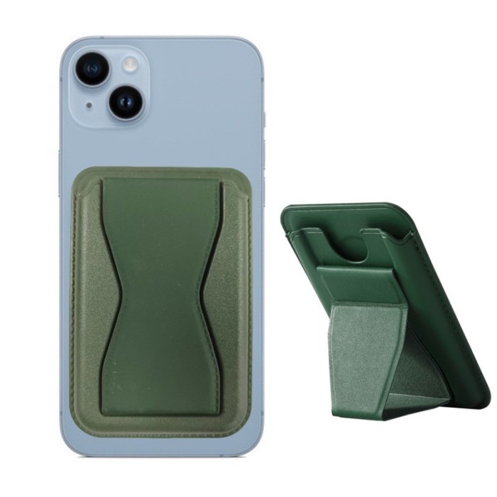 Portofel flippy magsafe pentru carduri cu suport integrat, verde
