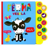 Carte sonoră cu 10 sunete. Ferma veselă - Board book - Flamingo