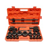 Trusa chei tubulare camion de impact 17-65mm, antrenor cu clichet, prelungitoare 200 si 500mm, tip L 200mm, bara T, adaptor 3/4-1 inch Cr-Mo 26 piese
