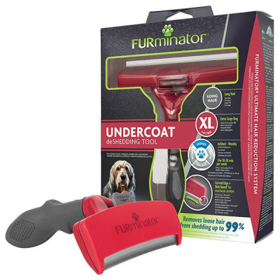 FURminator Undercoat deSHEDDING TOOL Păr lung XL, 12 cm foto