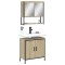 vidaXL Set mobilier de baie, 2 piese, stejar sonoma, lemn prelucrat 3214661