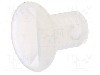 Surub M3, poliamida, lungime 5mm, ingropat, pas filet 0.5, DREMEC - 8G202M3X05