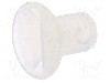 Surub M3, poliamida, lungime 5mm, ingropat, pas filet 0.5, DREMEC - 8G202M3X05