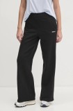 Dkny pantaloni de trening culoarea negru, neted, DP5P3546